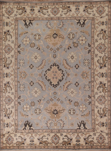 Handmade Gray Oushak Indian Area Rug 8x10