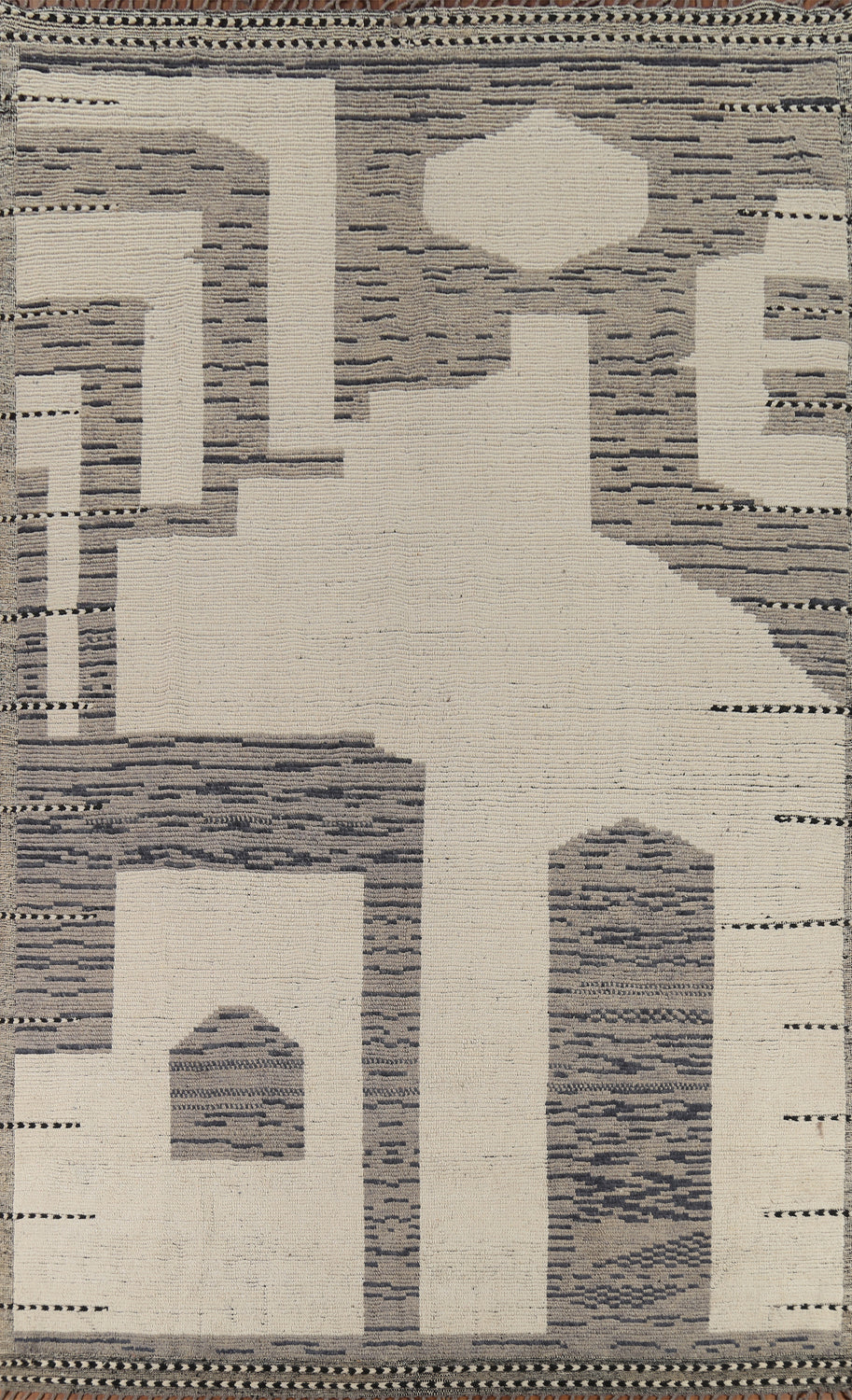 Handmade Wool Moroccan Modern Area Rug 9x13