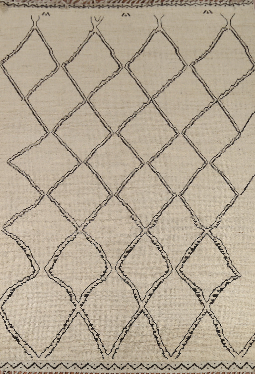 Trellis Wool Modern Moroccan Area Rug 8x11