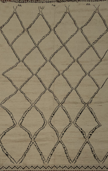 Add Warmth and Style with Diamond Designed Moroccan Area Rug 8x11