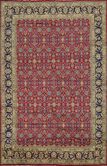 All-Over Floral Kerman Persian Large Rug 11x16