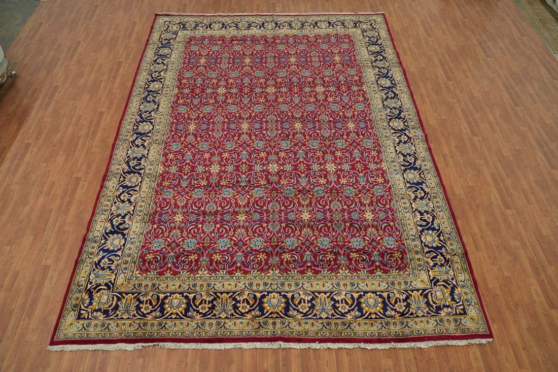 All-Over Floral Kerman Persian Large Rug 11x16
