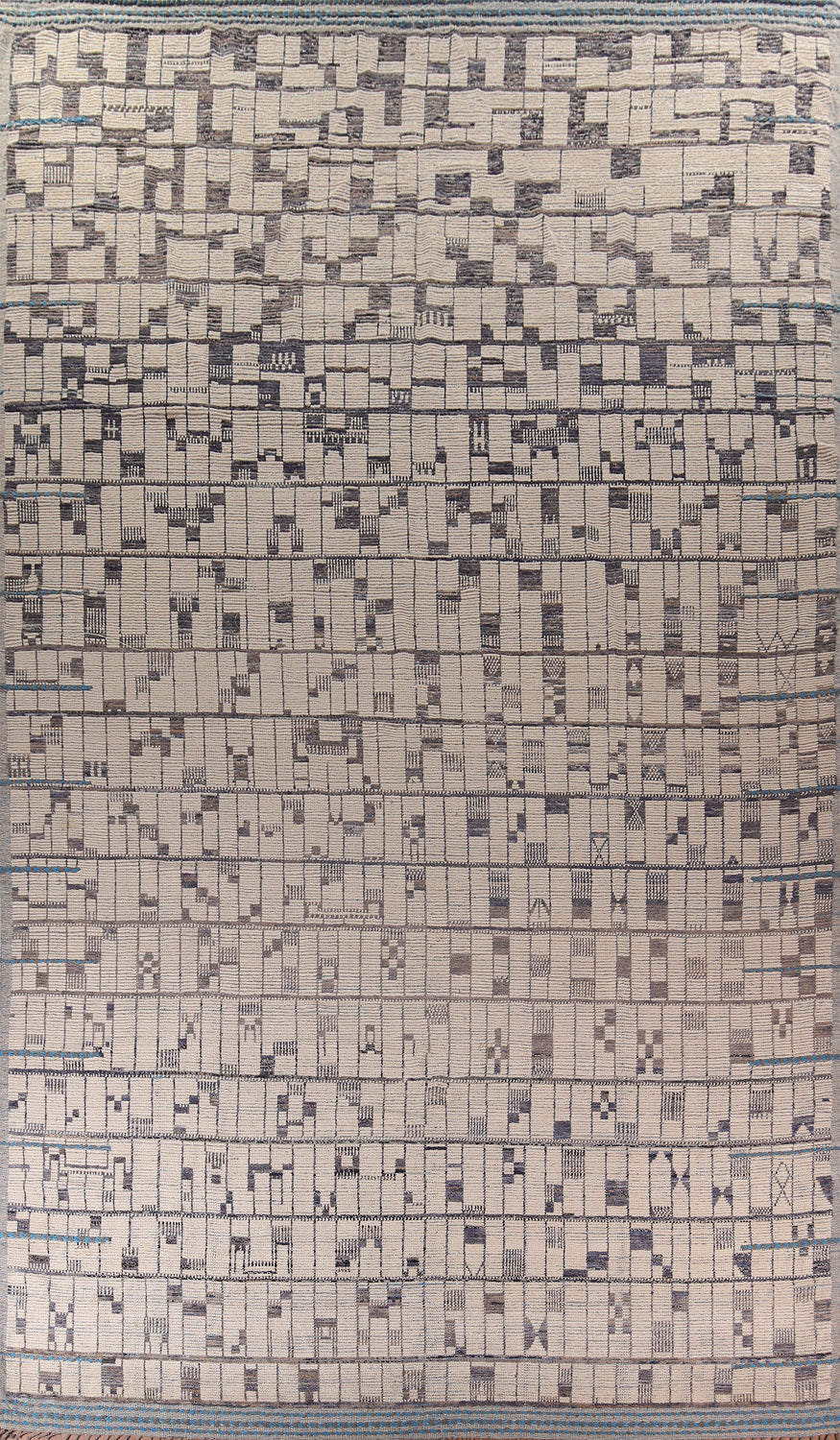 Earth Tone Wool Moroccan Oriental Large Rug 13x21