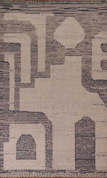 Handmade Wool Moroccan Oriental Area Rug 7x11