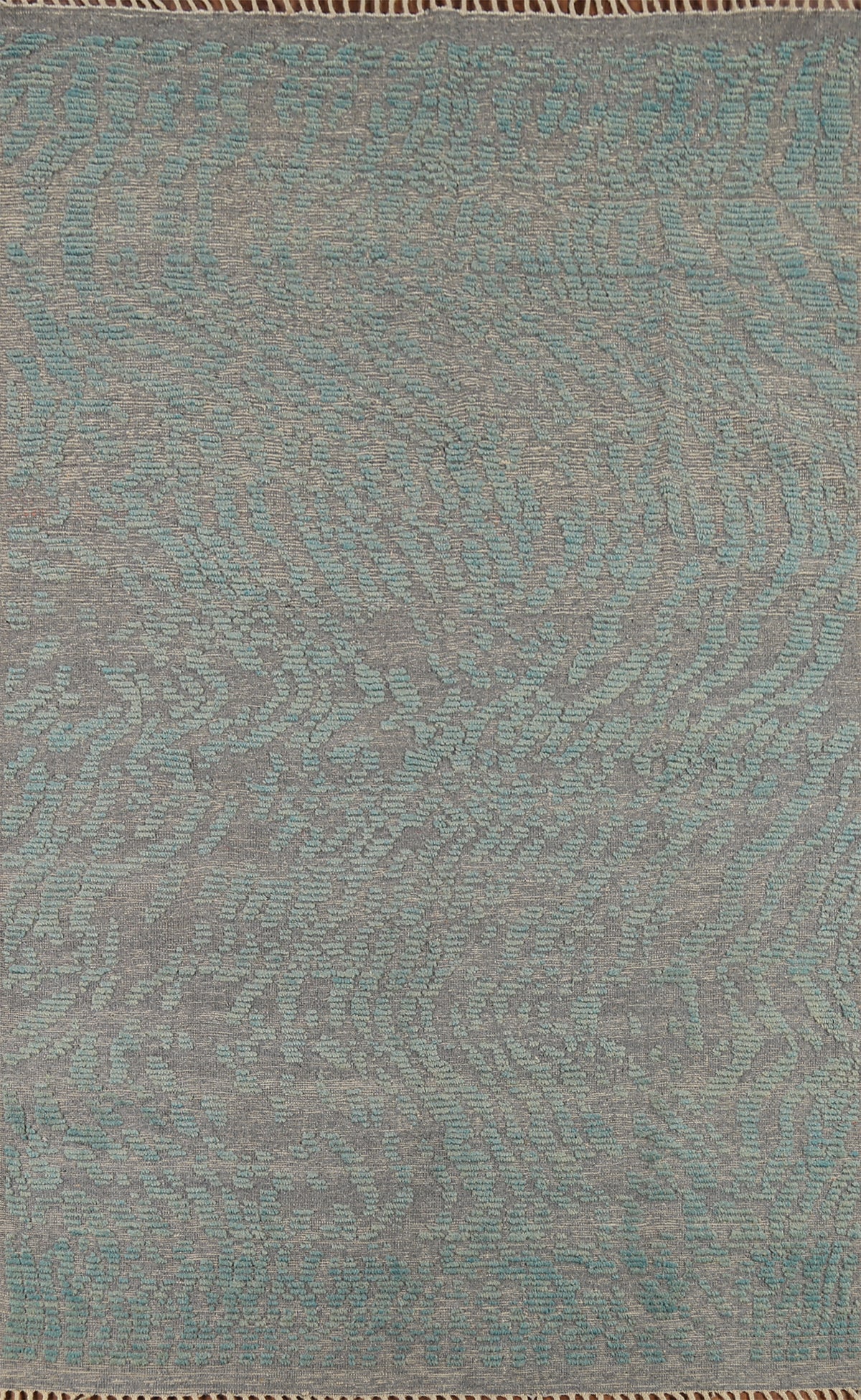 Handmade Wool Moroccan Abstract Area Rug 6x9