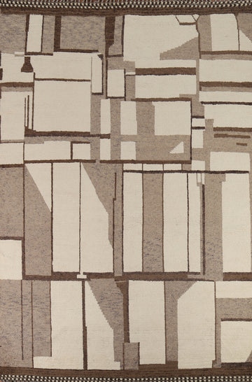 Handmade Wool Moroccan Abstract Area Rug 9x12