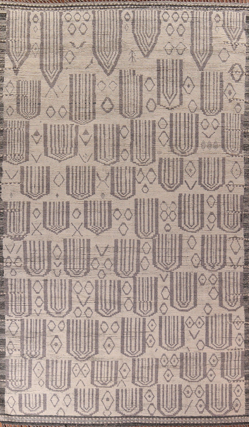 Modern Geometric Moroccan Oriental Large Rug 10x18