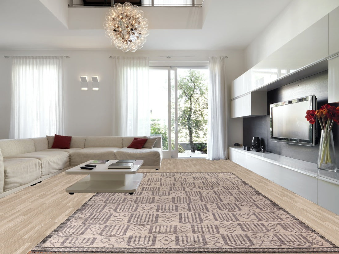 Modern Geometric Moroccan Oriental Large Rug 10x18