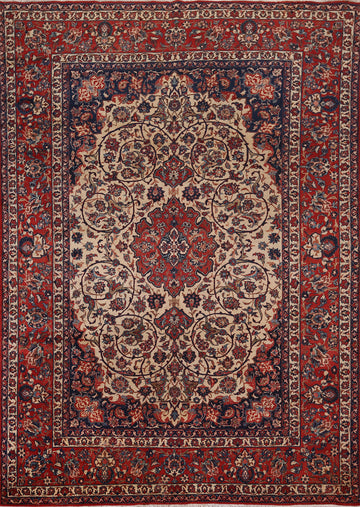 Vintage Floral Isfahan Persian Area Rug 8x10