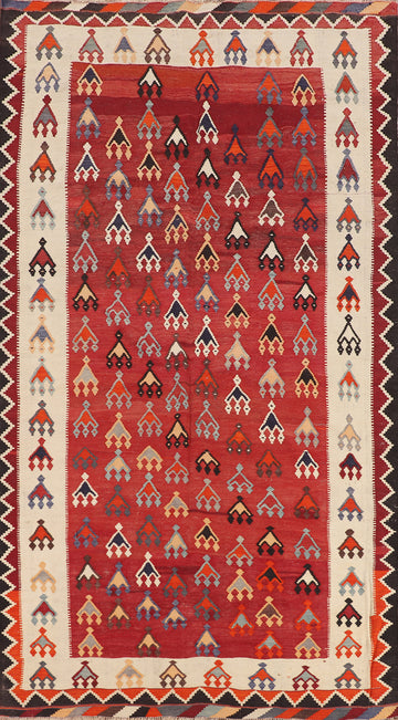 Vegetable Dye Kilim Qashqai Persian Area Rug 6x10