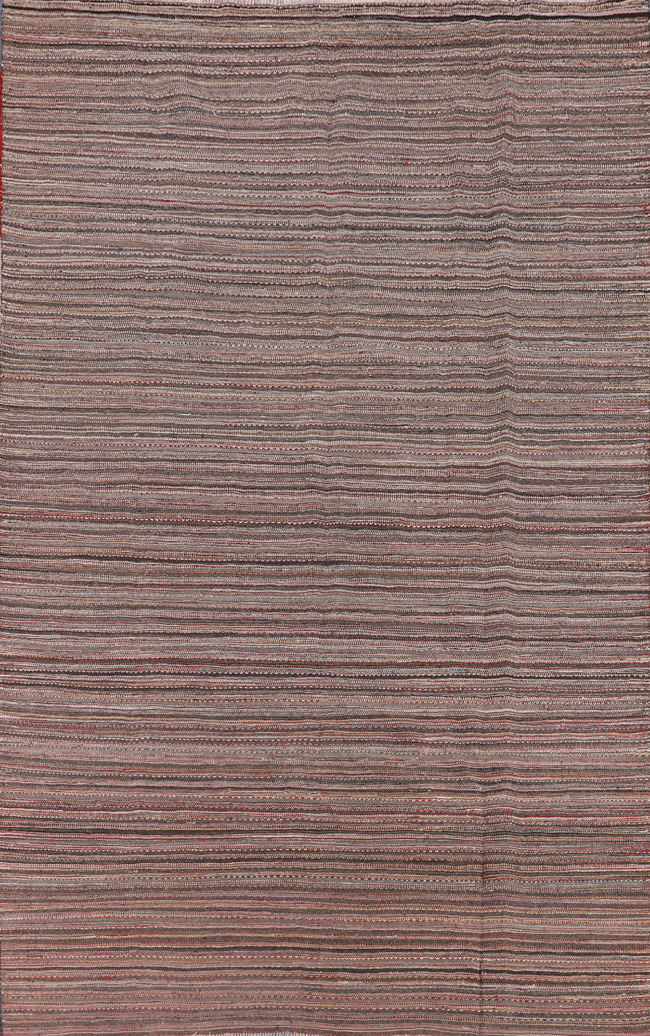 All-Over Striped Kilim Persian Area Rug 7x11