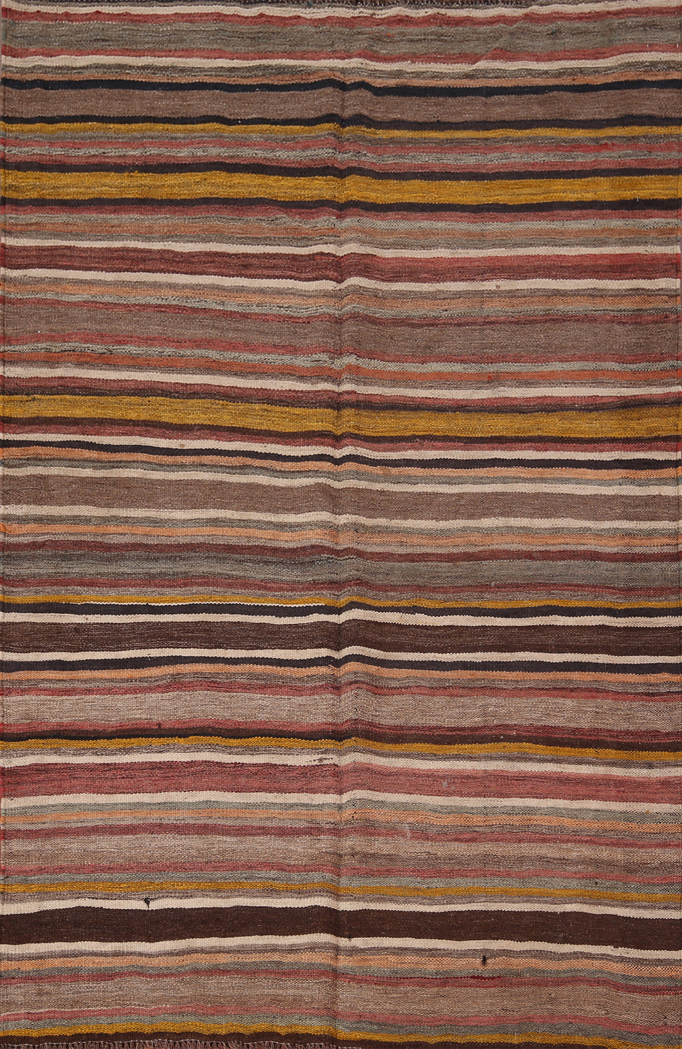 All-Over Striped Kilim Persian Accent Rug 5x7