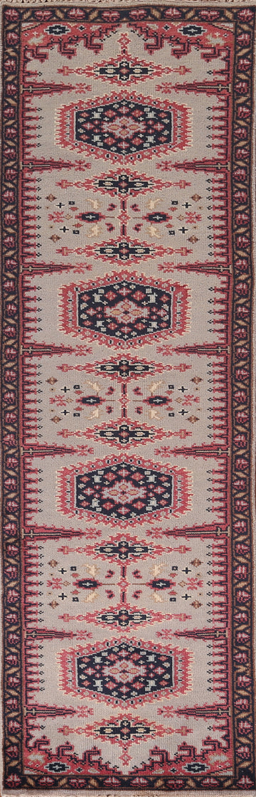 Geometric Viss Oriental Runner Rug 3x10