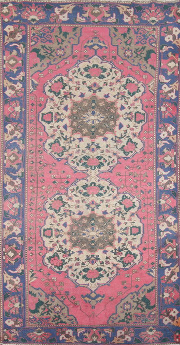 Vintage Pink Bakhtiari Persian Area Rug 5x10