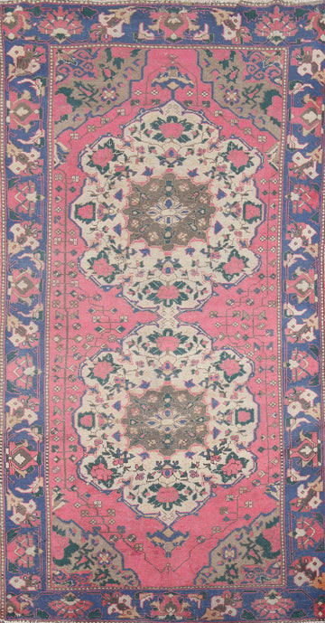 Vintage Pink Bakhtiari Persian Area Rug 5x10