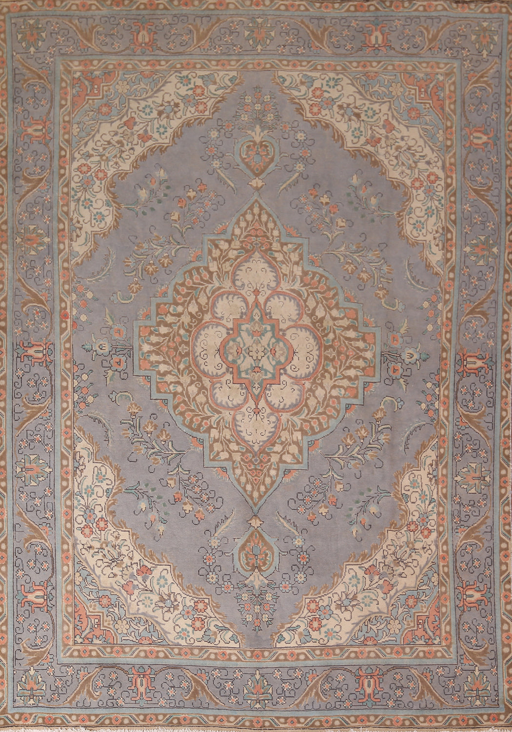 Vintage Wool Tabriz Persian Area Rug 8x11