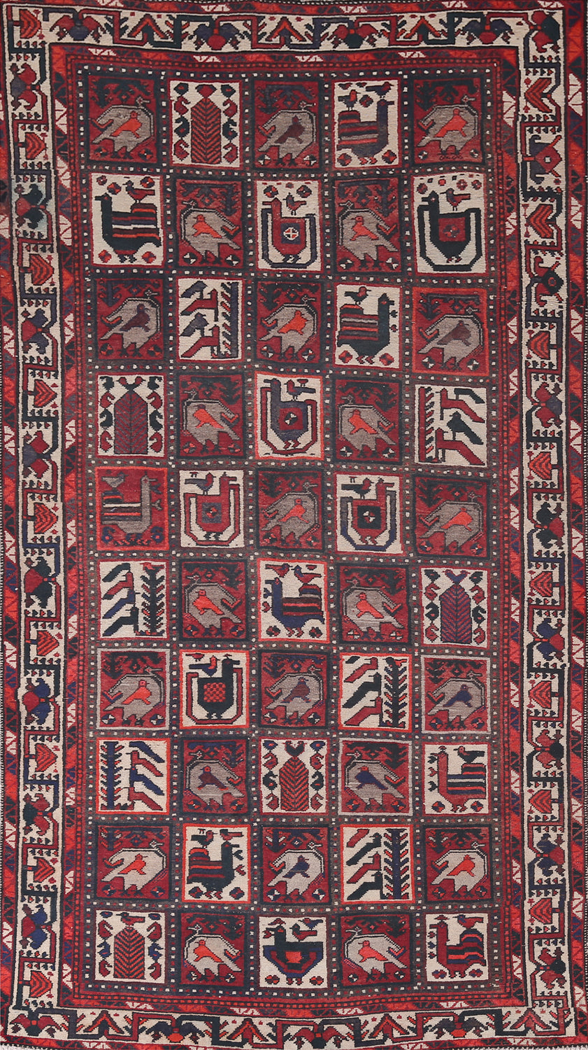 Garden Design Tribal Bakhtiari Persian Area Rug 5x10