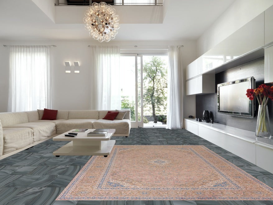 Traditional Floral Mashad Persian Area Rug 10x13
