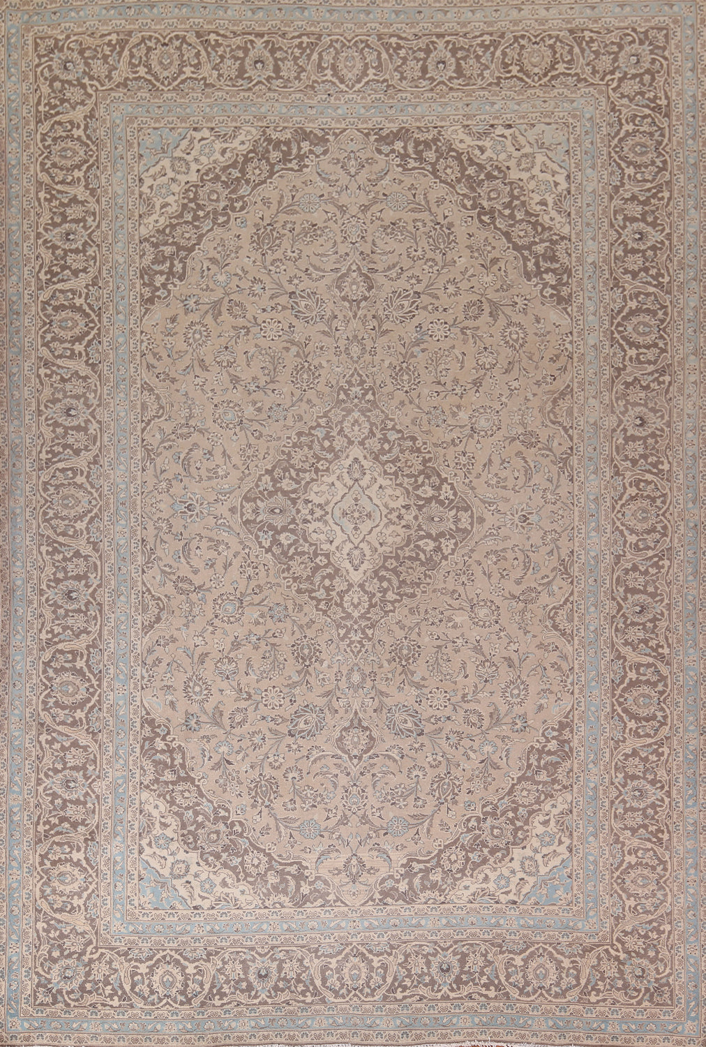 Traditional Wool Mashad Persian Area Rug 9x13