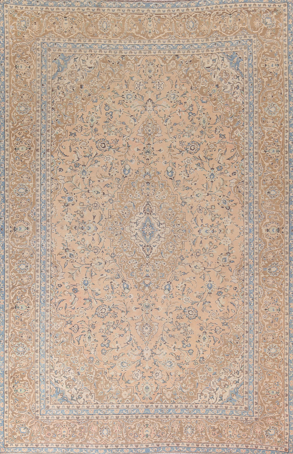 Traditional Floral Mashad Persian Area Rug 9x13