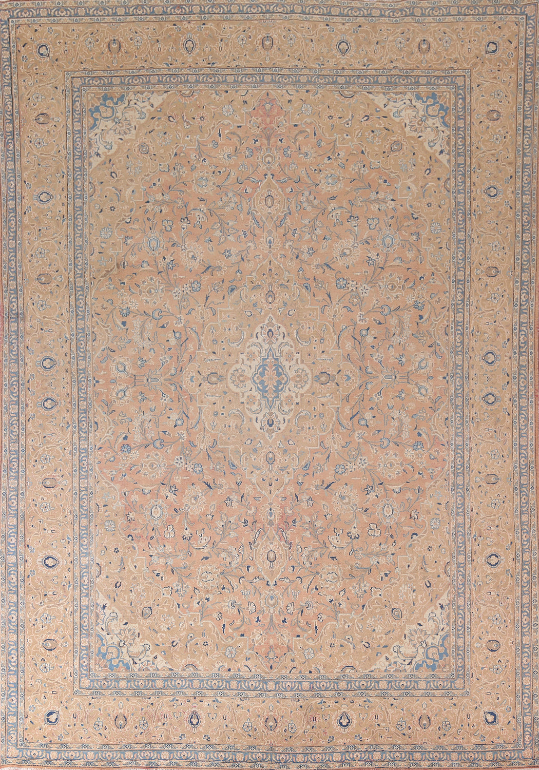 Traditional Wool Mashad Persian Area Rug 9x12