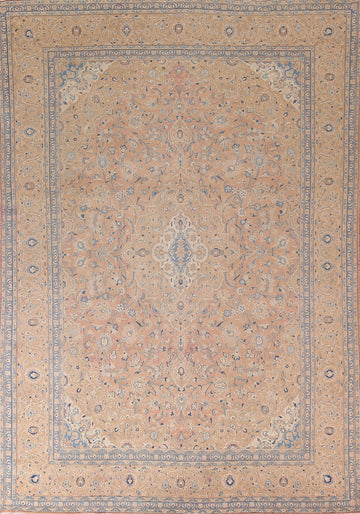 Traditional Wool Mashad Persian Area Rug 9x12