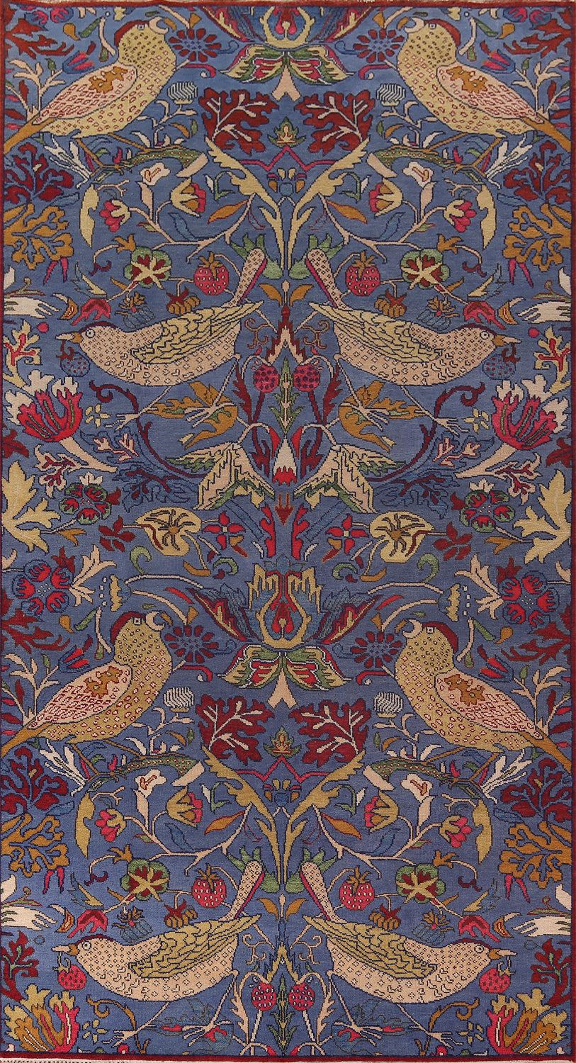 Animals Design Blue Ziegler Oriental Area Rug 8x16