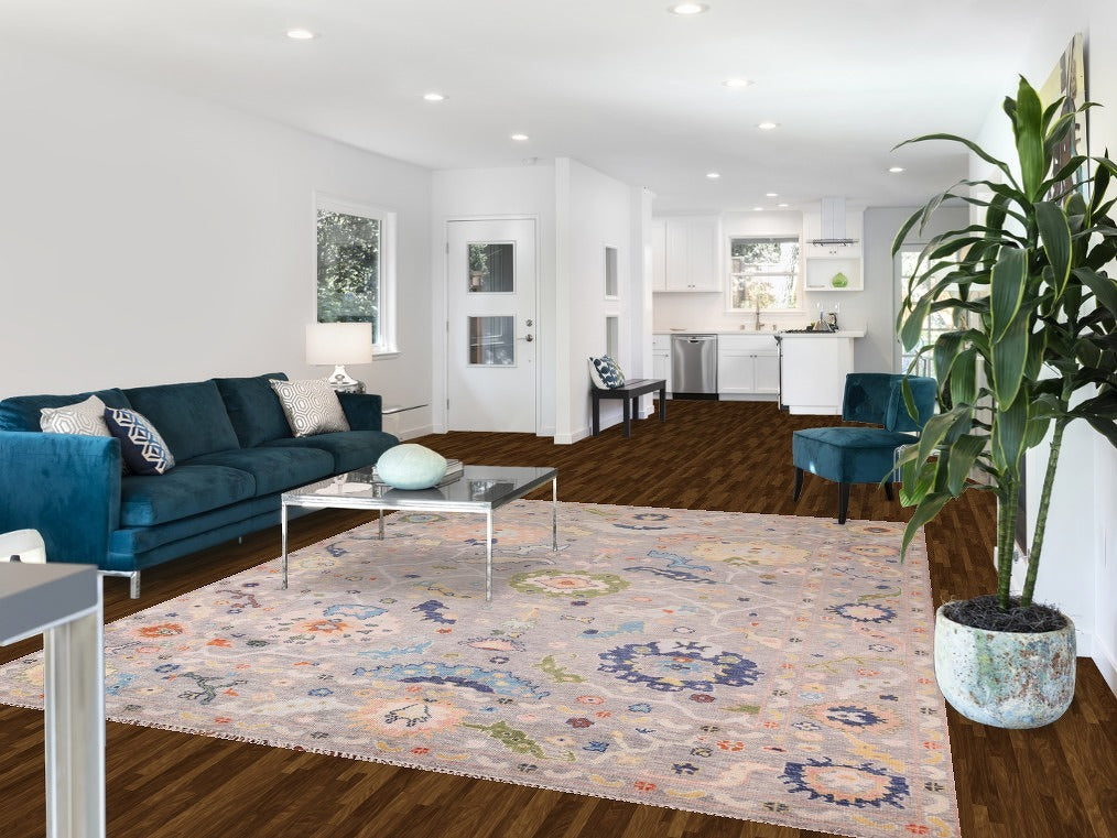 All-Over Floral Oushak Oriental Area Rug 8x10