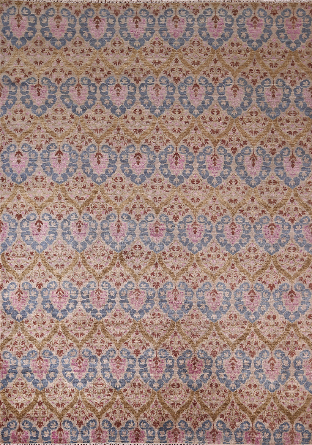 All-Over Wool Contemporary Indian Area Rug 8x10