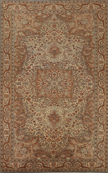 Handmade Floral Anatolian Oriental Area Rug 6x10