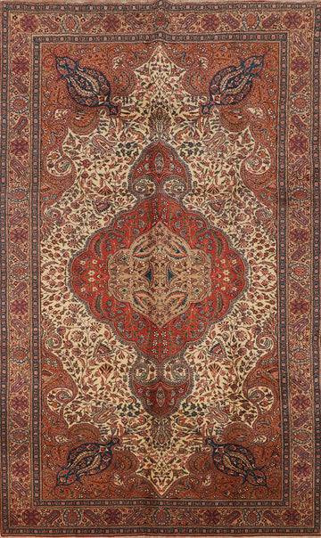 Handmade Floral Anatolian Turkish Area Rug 6x10