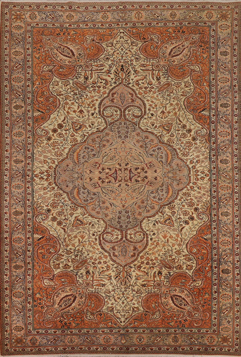 Vintage Floral Anatolian Oriental Area Rug 9x12