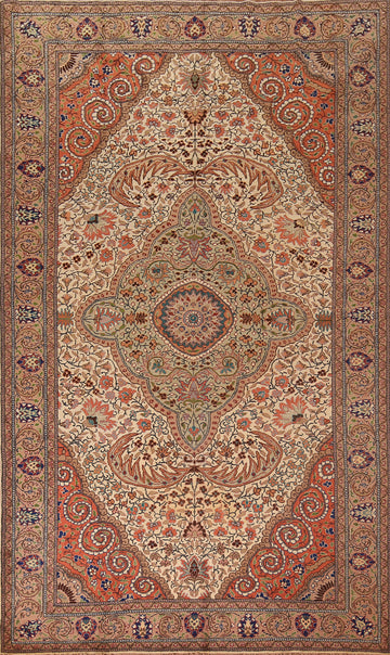 Vegetable Dye Wool Anatolian Turkish Area Rug 7x10