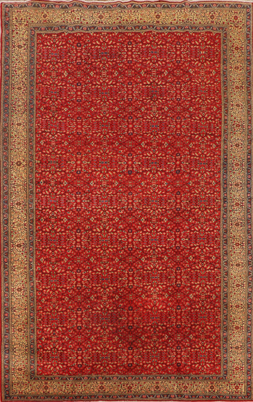 All-Over Red Floral Anatolian Oriental Area Rug 7x10