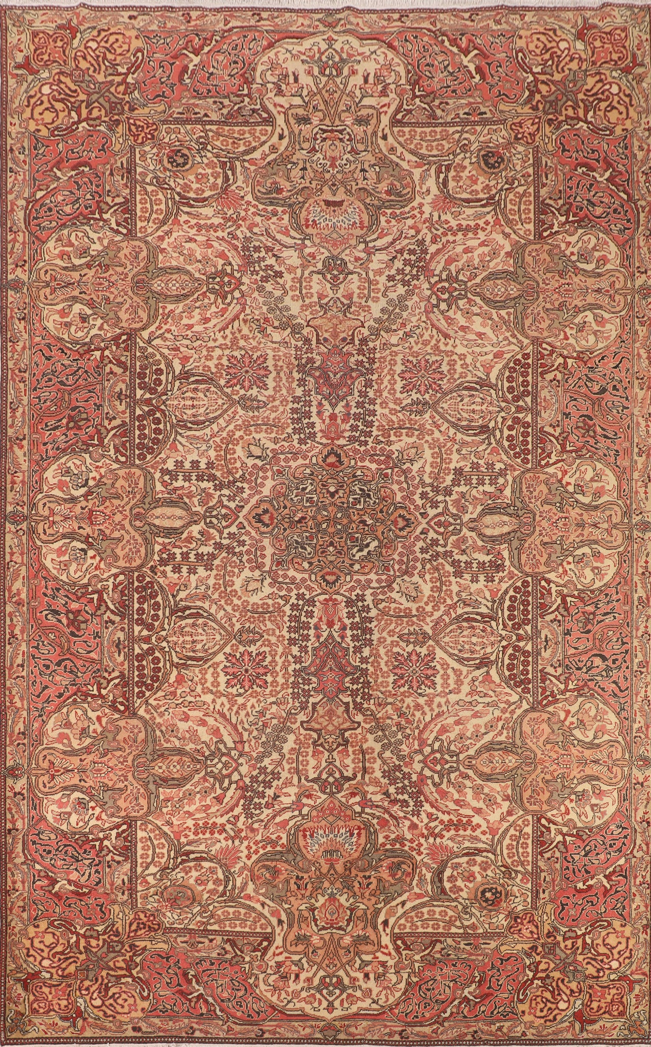 All-Over Floral Anatolian Oriental Area Rug 7x10