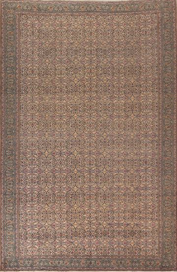 All-Over Floral Anatolian Turkish Area Rug 9x13