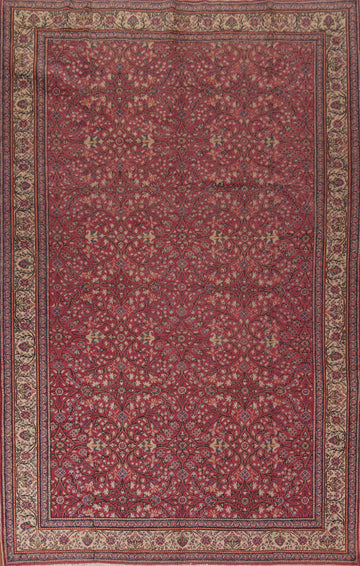 All-Over Pink Floral Anatolian Turkish Area Rug 7x10