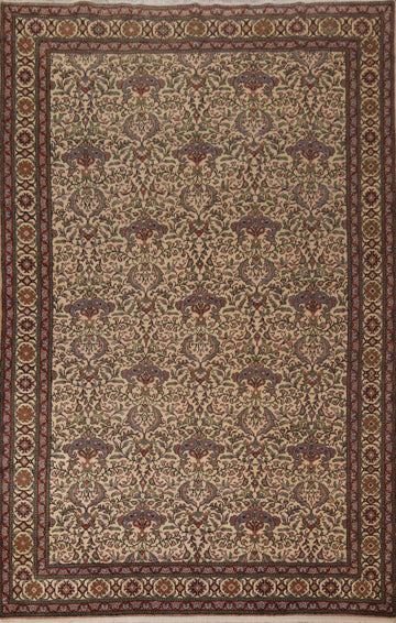 All-Over Floral Anatolian Turkish Area Rug 7x10