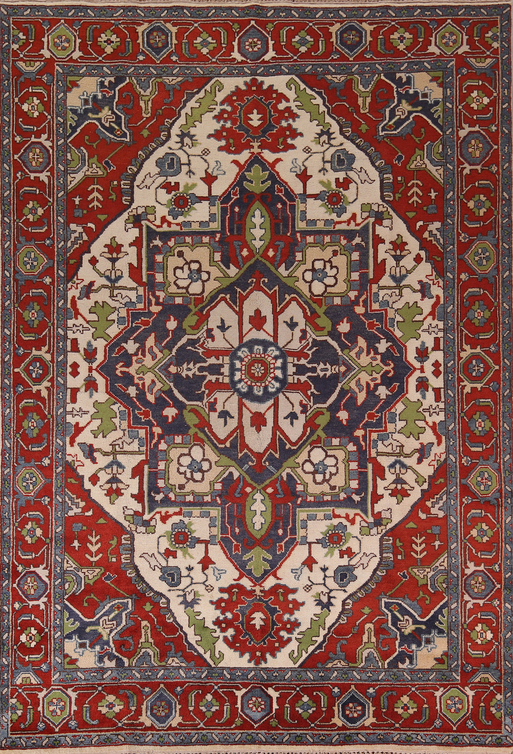 Handmade Wool Heriz Serapi Oriental Area Rug 8x12
