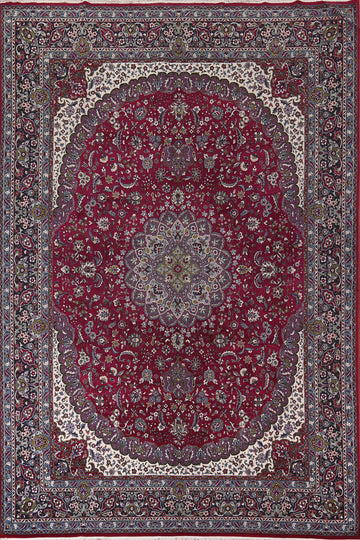 Traditional Kashan Turkish Large Rug 10x14