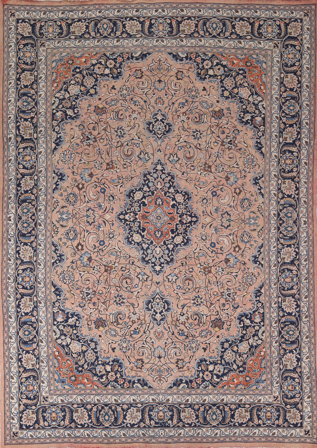 Traditional Mashad Persian Area Rug 8x11