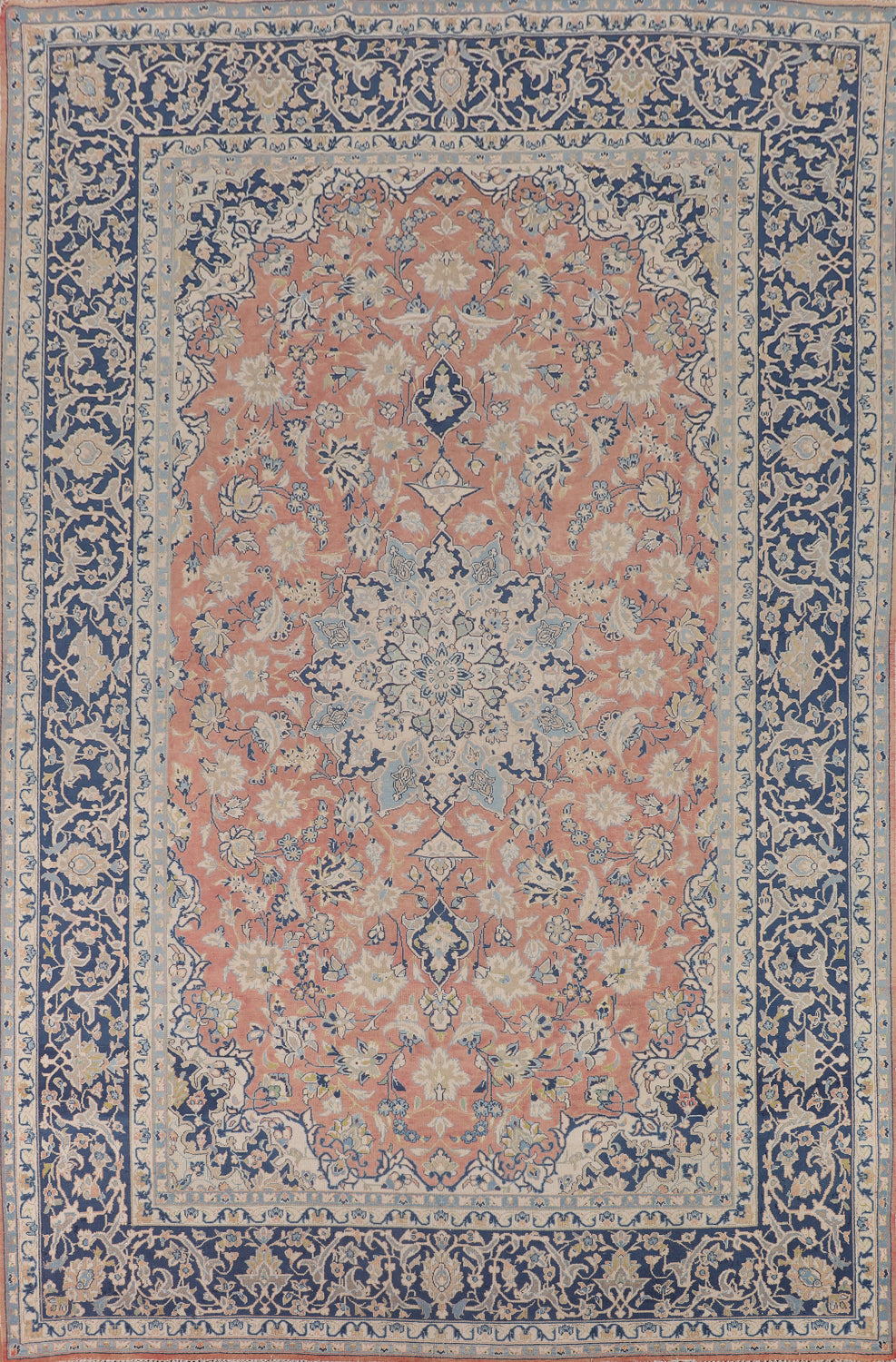 Vintage Floral Najafabad Persian Area Rug 9x13