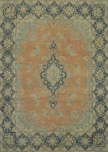 Handmade Wool Kerman Persian Area Rug 10x13