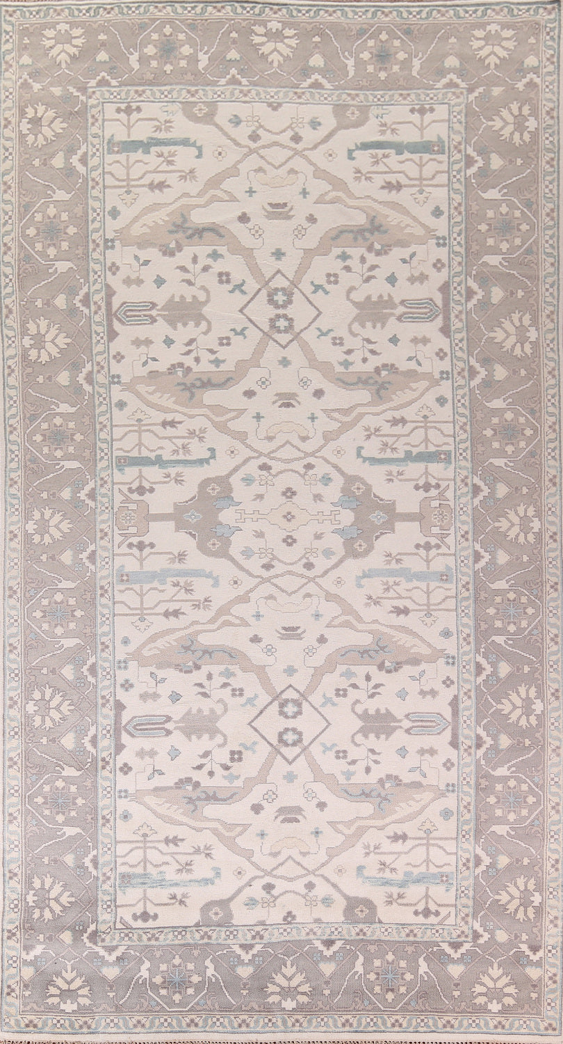 Ivory Wool Handmade Oushak Oriental Large Rug 8x15