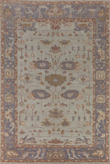 Aqua Green & Blue Oushak Oriental Area Rug 9x12