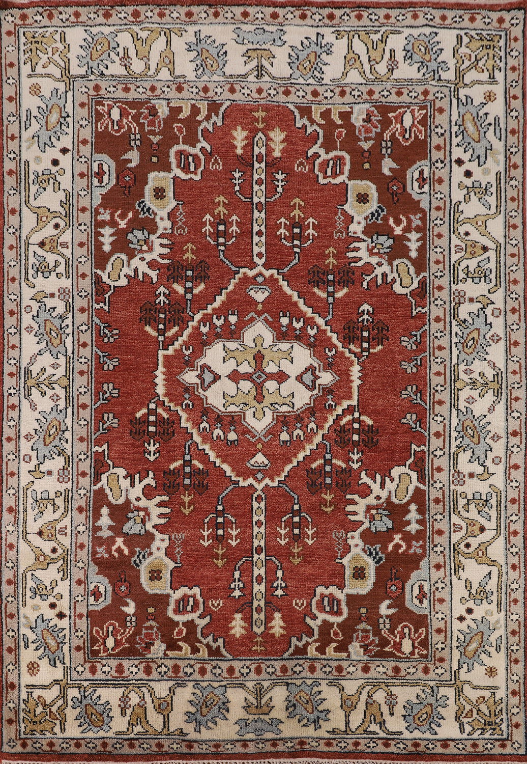 Handmade Wool Tabriz Indian Area Rug 8x10