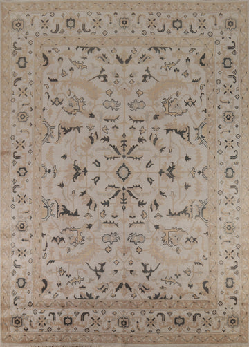 All-Over Floral Oushak Indian Area Rug 9x12