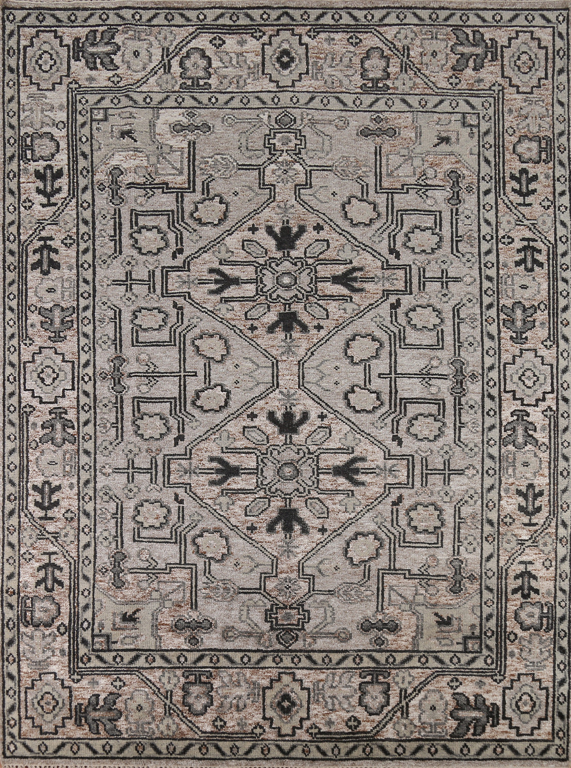 Handmade Wool Heriz Serapi Indian Area Rug 8x10