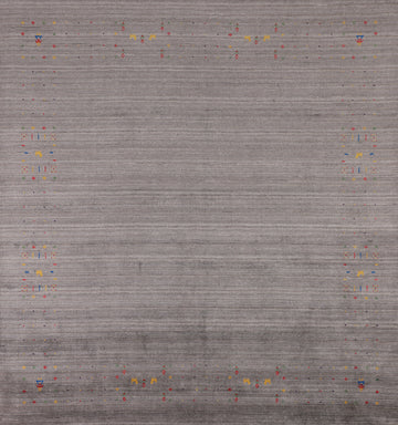 Handmade Wool Gabbeh Oriental Square Rug 8x8