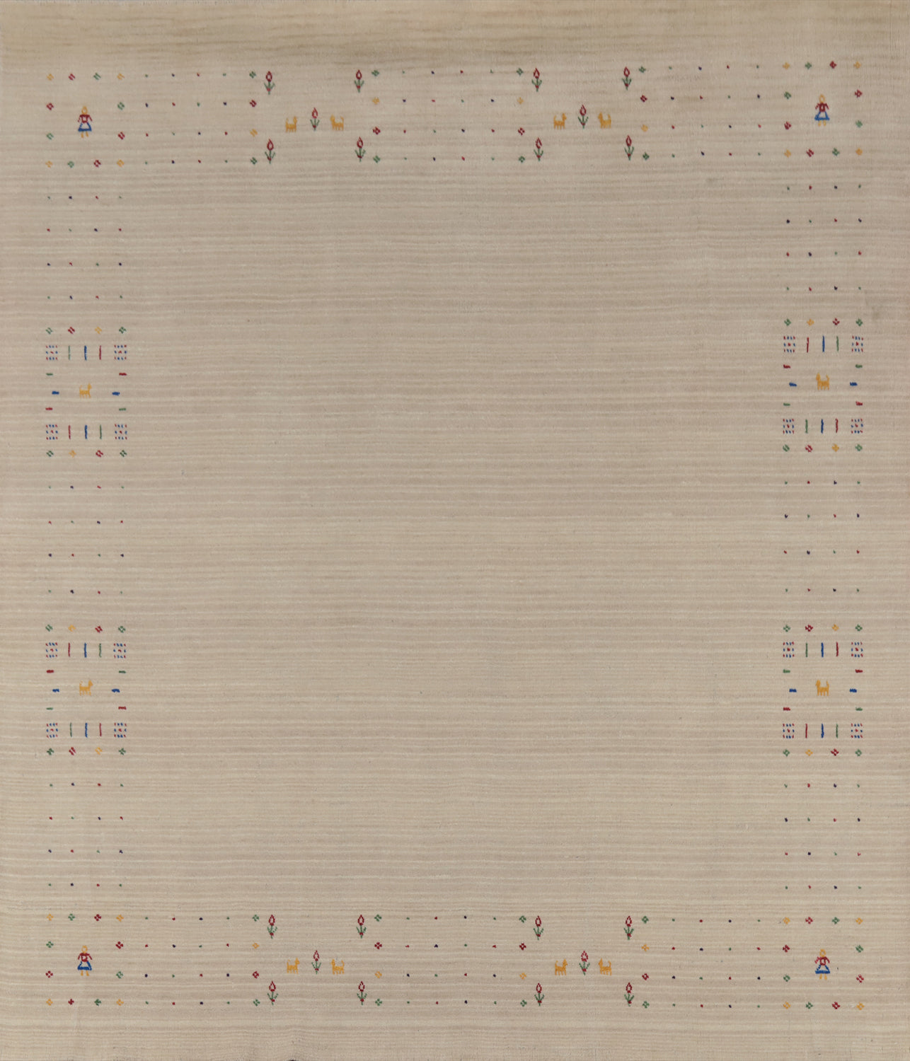 Handmade Wool Gabbeh Oriental Area Rug 8x8